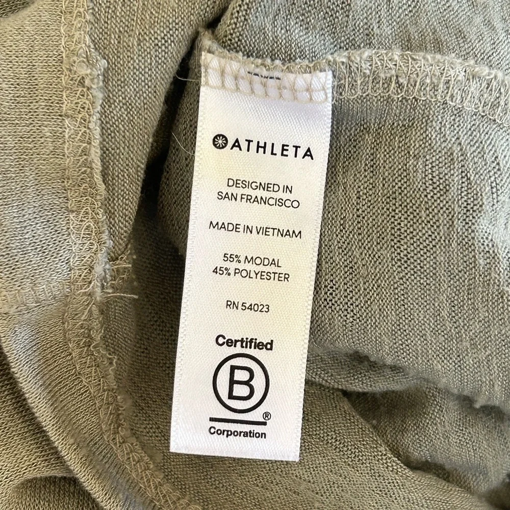 Athleta Martinique Maxi Dress Sage Size M Modal Casual Loungewear